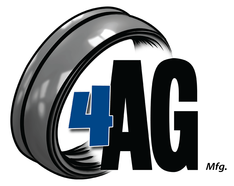 4AG logo featuring a bold blue number 4 with a steel ring design and company name