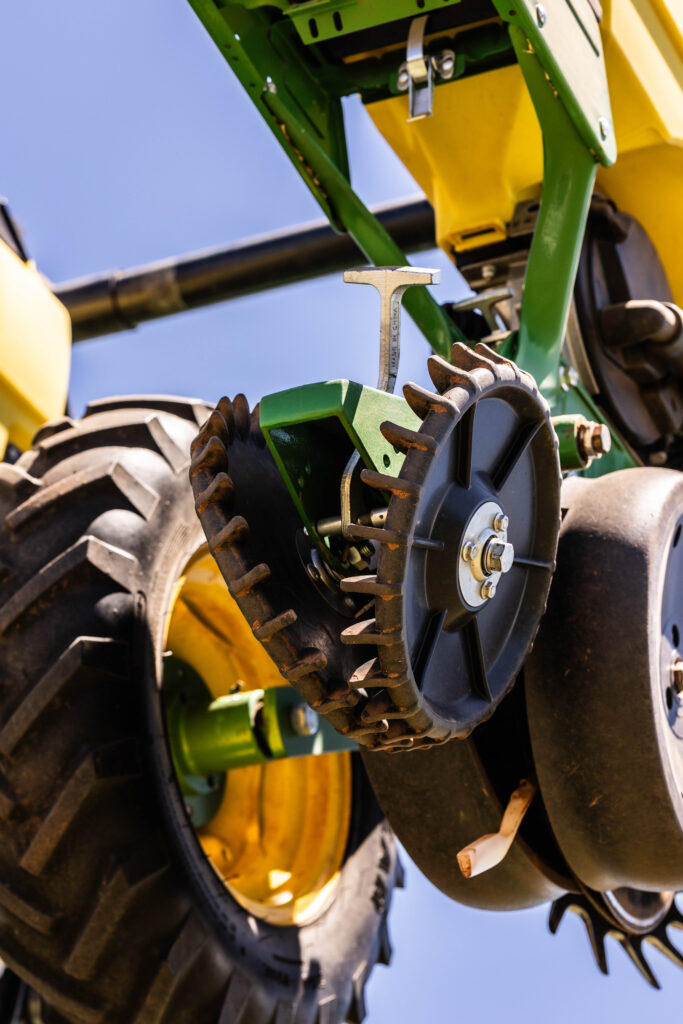 Close-Up of Interseeder Highlighting Interseeder Maintenance