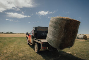 Truck Bed Net Wrap Organizer Holding Hay Bale Wrap | Catch All